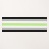 Agender Pride-vlag – Agender identiteit LGBTQIA+ Yogamat (Voorkant (horizontaal))