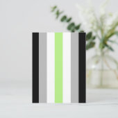 Agender Pride-vlag Briefkaart (Staand voorkant)