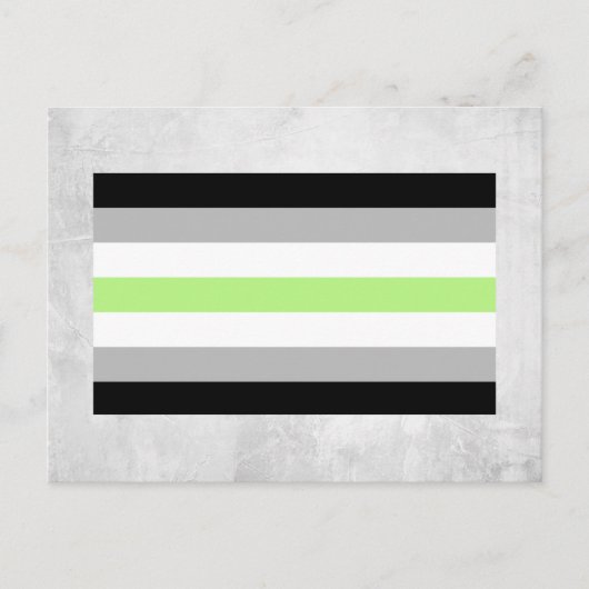 Agender Pride-vlag Briefkaart (Voorkant)