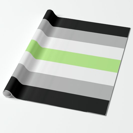 Agender Pride-vlag Cadeaupapier (Uitgerold)