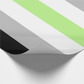 Agender Pride-vlag Cadeaupapier (Hoek)