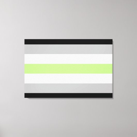 Agender Pride Vlag Canvas Afdruk (Voorkant)