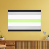 Agender Pride Vlag Canvas Afdruk (Insitu (Woonkamer))