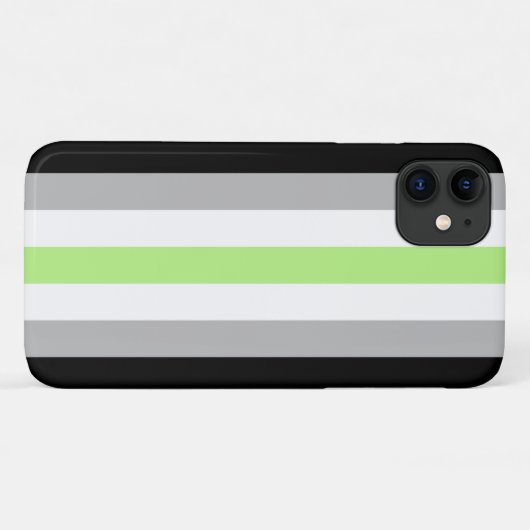 Agender Pride-vlag Case-Mate iPhone Case (Achterkant (horizontaal))