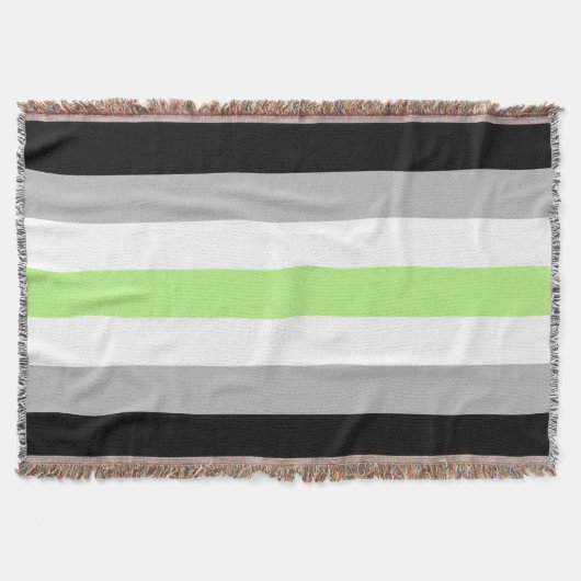 Agender Pride Vlag Deken (Voorkant)