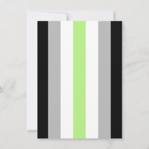 Agender Pride-vlag Feestdagenkaart