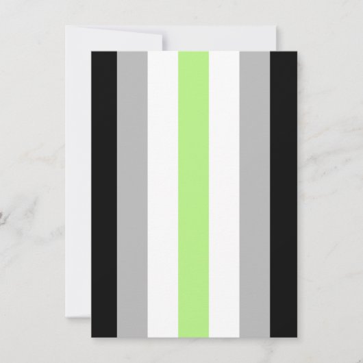 Agender Pride-vlag Feestdagenkaart (Voorkant)