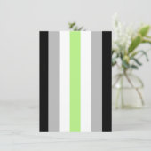 Agender Pride-vlag Feestdagenkaart (Staand voorkant)