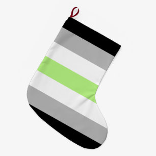 Agender Pride-vlag Grote Kerstsok