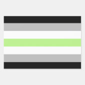 Agender Pride Vlag Inpakpapier Vel (Voorkant 2)