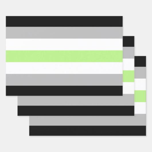 Agender Pride Vlag Inpakpapier Vel (Set)