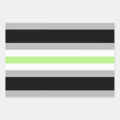 Agender Pride-vlag Inpakpapier Vel (Voorkant)