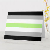 Agender Pride-vlag Kaart (Gele Bloem)