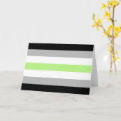 Agender Pride-vlag Kaart (Gele Bloem)