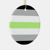 Agender Pride Vlag Keramisch Ornament (Rechts)