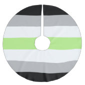 Agender Pride Vlag Kerstboom Rok (Voorkant)