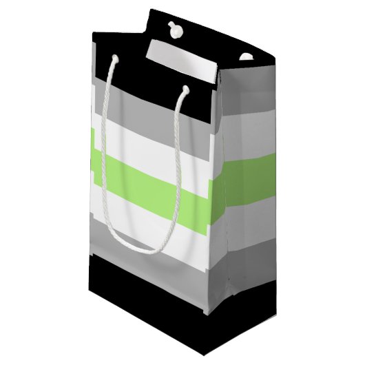 Agender Pride-vlag Klein Cadeauzakje (Voorkant Gekanteld)