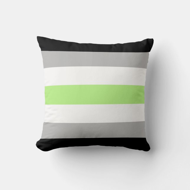 Agender Pride-vlag Kussen (Voorkant)