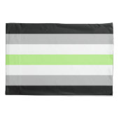 Agender Pride Vlag Kussensloop (Achterkant-Links)