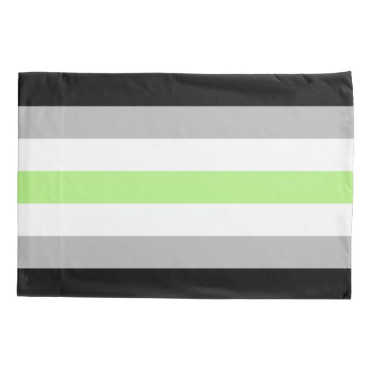 Agender Pride Vlag Kussensloop (Achterkant-Links)