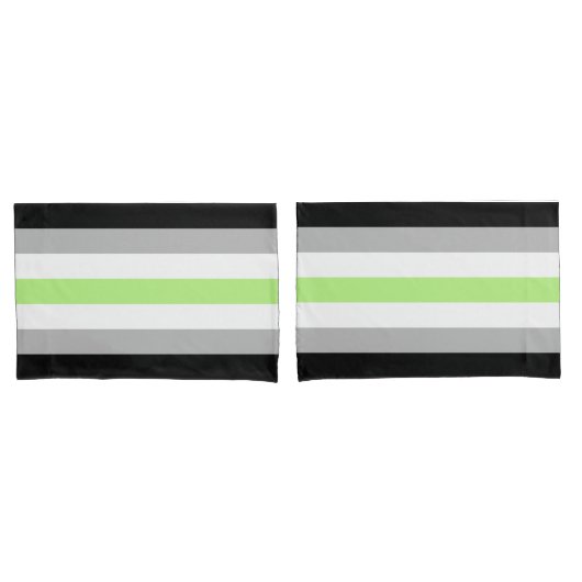 Agender Pride Vlag Kussensloop (Voorkant-Set)