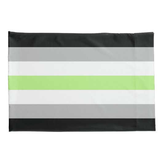 Agender Pride Vlag Kussensloop (Achterkant-Rechts)