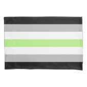 Agender Pride Vlag Kussensloop (Voorkant-Links)