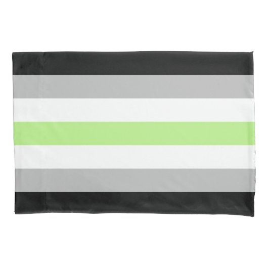 Agender Pride Vlag Kussensloop (Voorkant-Links)