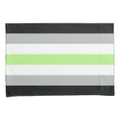 Agender Pride Vlag Kussensloop (Voorkant-Rechts)