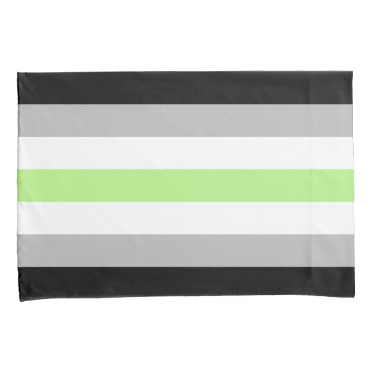 Agender Pride Vlag Kussensloop (Voorkant-Rechts)