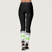 Agender Pride Vlag Leggings (Achterkant)