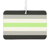 Agender Pride-vlag Luchtverfrisser (Achterkant)