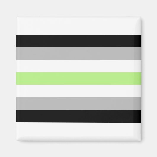 Agender pride vlag magneet (Voorkant)
