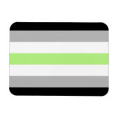 Agender Pride-vlag Magneet (Horizontaal)