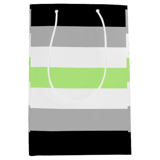 Agender Pride Vlag Medium Cadeauzakje (Voorkant)