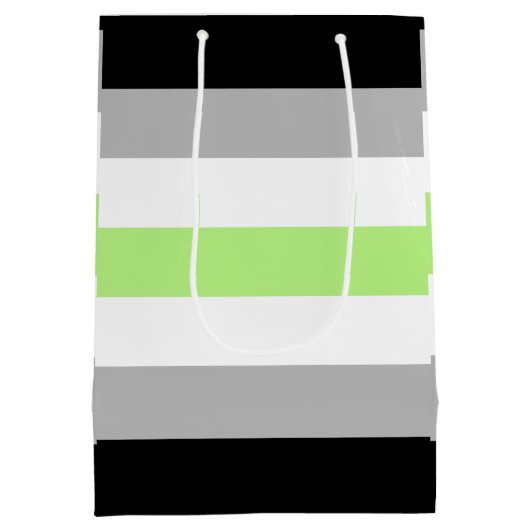 Agender Pride Vlag Medium Cadeauzakje (Achterkant)