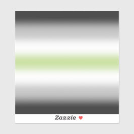 Agender Pride-vlag met verloop en aangepaste naam Sticker