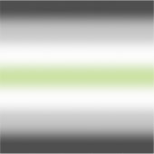 Agender Pride-vlag met verloop en aangepaste naam Sticker (Voorkant)