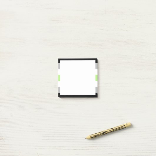 Agender Pride-vlag Post-it® Notes (Op bureau)