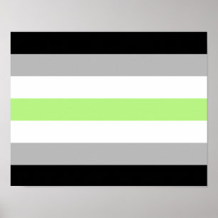 Agender Pride-vlag Poster