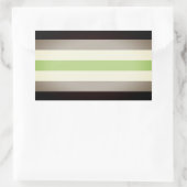Agender Pride Vlag Rechthoekige Sticker (Tas)