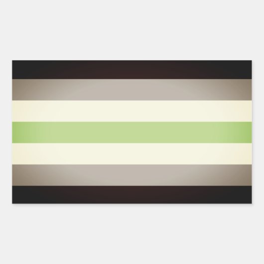 Agender Pride Vlag Rechthoekige Sticker (Voorkant)