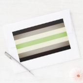 Agender Pride Vlag Rechthoekige Sticker (Envelop)