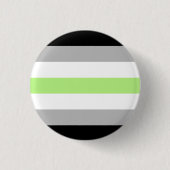 Agender Pride-vlag Ronde Button 3,2 Cm (Voorkant)