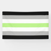 Agender Pride Vlag Spandoek (Horizontaal)