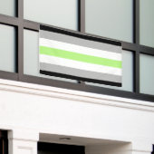 Agender Pride-vlag Spandoek (Buitenkant Gebouw)