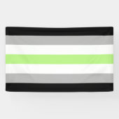 Agender Pride Vlag Spandoek (Horizontaal)