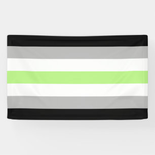 Agender Pride Vlag Spandoek