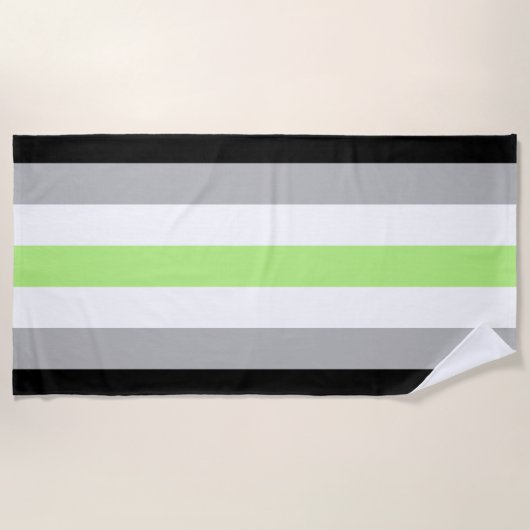 Agender Pride-vlag Strandlaken (Voorkant)
