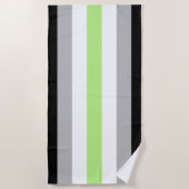 Agender Pride-vlag Strandlaken (Voorkant)